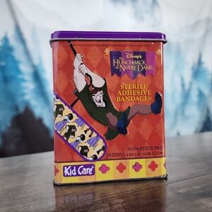 Disney Hunchback Of Notre Dame Collectible Bandage Tin - EMPTY